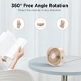 thumbnail image 4 of Ventilador de escritorio EasyAcc USB Small Slumber Pod, giratorio 360°, 3 velocidades, 4 of 7