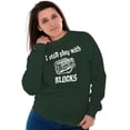 thumbnail image 3 of Play With Blocks Car Engine Mechanic Sweatshirt for Men or Women Brisco Brands 3X, 3 of 6