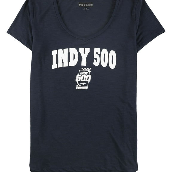 Indy 500 Womens May 24 2020 Graphic T-Shirt, Blue, Plus Size, 1X