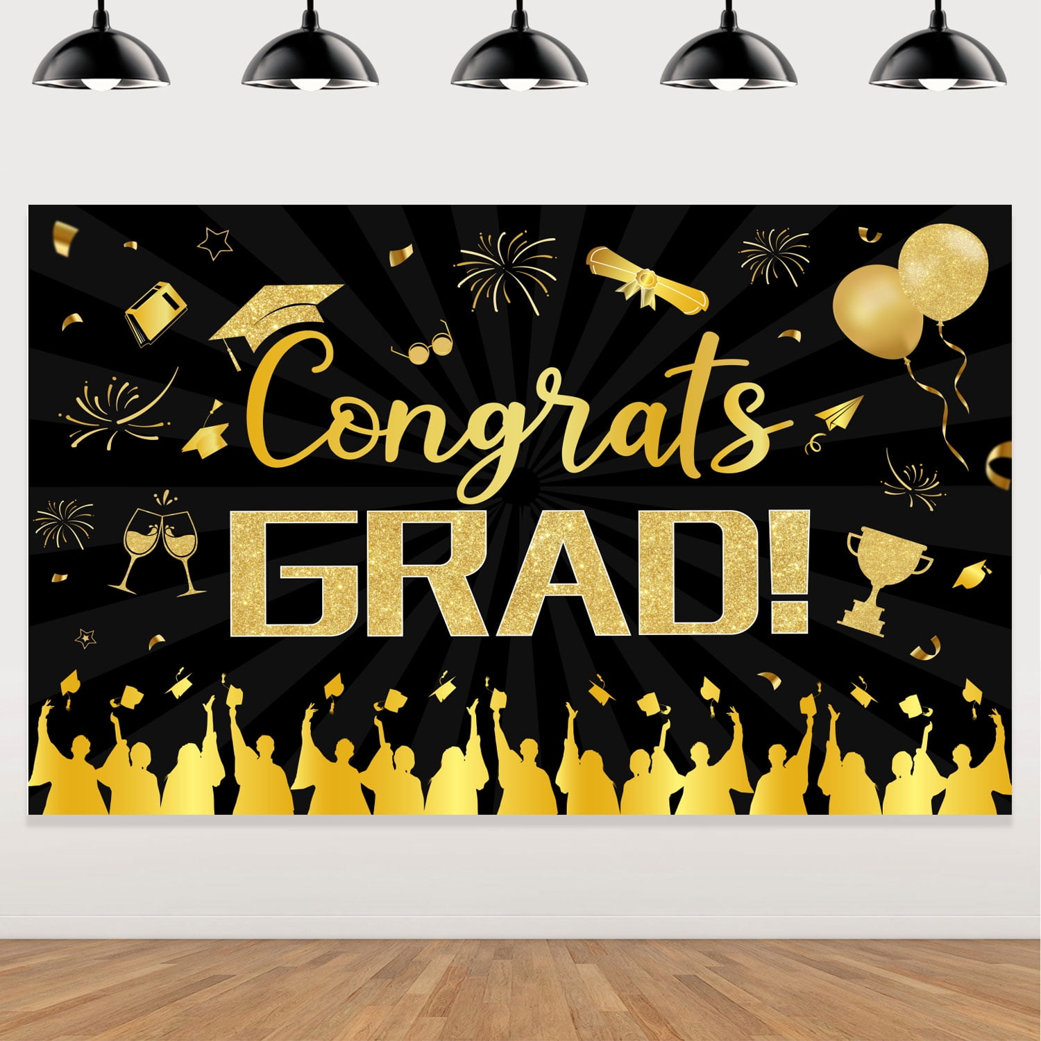Congrats Grad Banner, Graduation Banner for Graduation Party ...