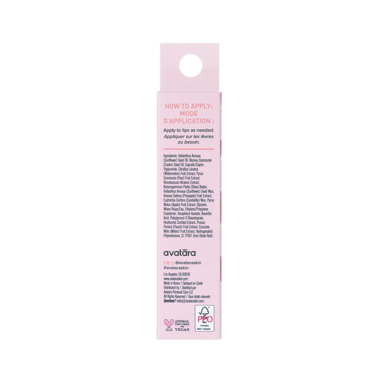 Avatara Watermellow Sheer Lip Jelly, Lip Balm