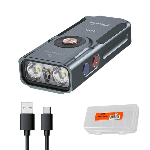 Linterna Fenix E06R 700 lúmenes USB-C recargable gris