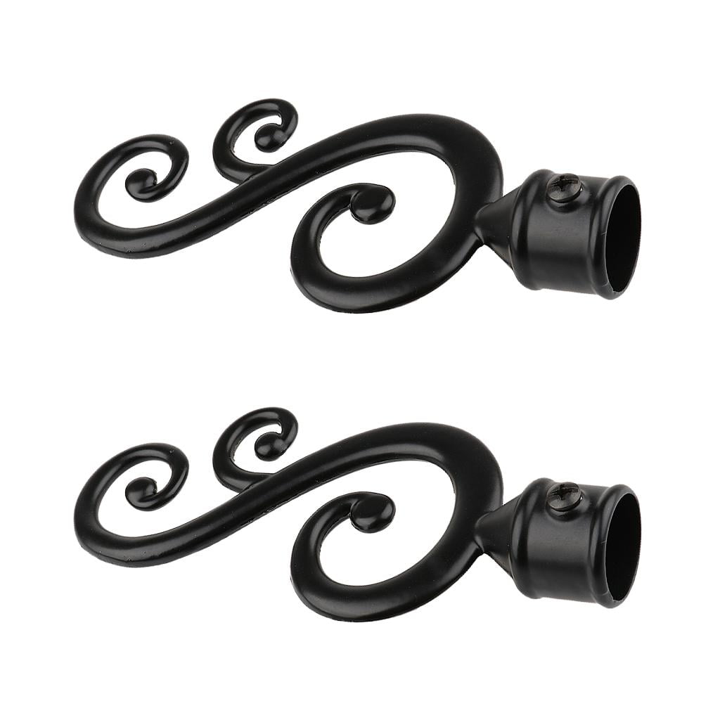 GROWTH TANK 2 Pieces Decorative Curtain Rod, Adjustable Curtain Rod ...