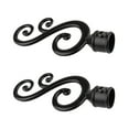 thumbnail image 1 of AMLESO 2 Pieces Decorative Curtain Rod, Adjustable Curtain Rod ,Drapery Rod,includes & 1 black, 1 of 8