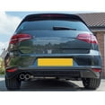 thumbnail image 2 of Ikon Motorsports Compatible with 15-17 VW Golf 7 MK7 Rear Bumper Diffuser Twin Muffler Single Outlet, 2 of 3