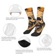 thumbnail image 3 of Fuzoiu Grim Coffee Skull Print Kids Socks For Boys Girls,Grip Crew Socks with Non Slip,Lightweight Stretch Crew Socks,Toddlers Crew Boot Socks, 3 of 5
