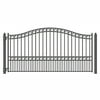 ALEKO Steel Single Swing 18 x 6 feet Black Driveway Gates Paris Style