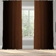 thumbnail image 1 of 3S Brother's Ombre Window Darkening Curtains Dip Dye Curtain Set of 2 Panels Hanging Rod Pocket & Back Tap Decorative for Bedroom Vertical Shades Symmetrical Curtain Panel W-BROWN&BLACK (52"x95" Each), 1 of 8