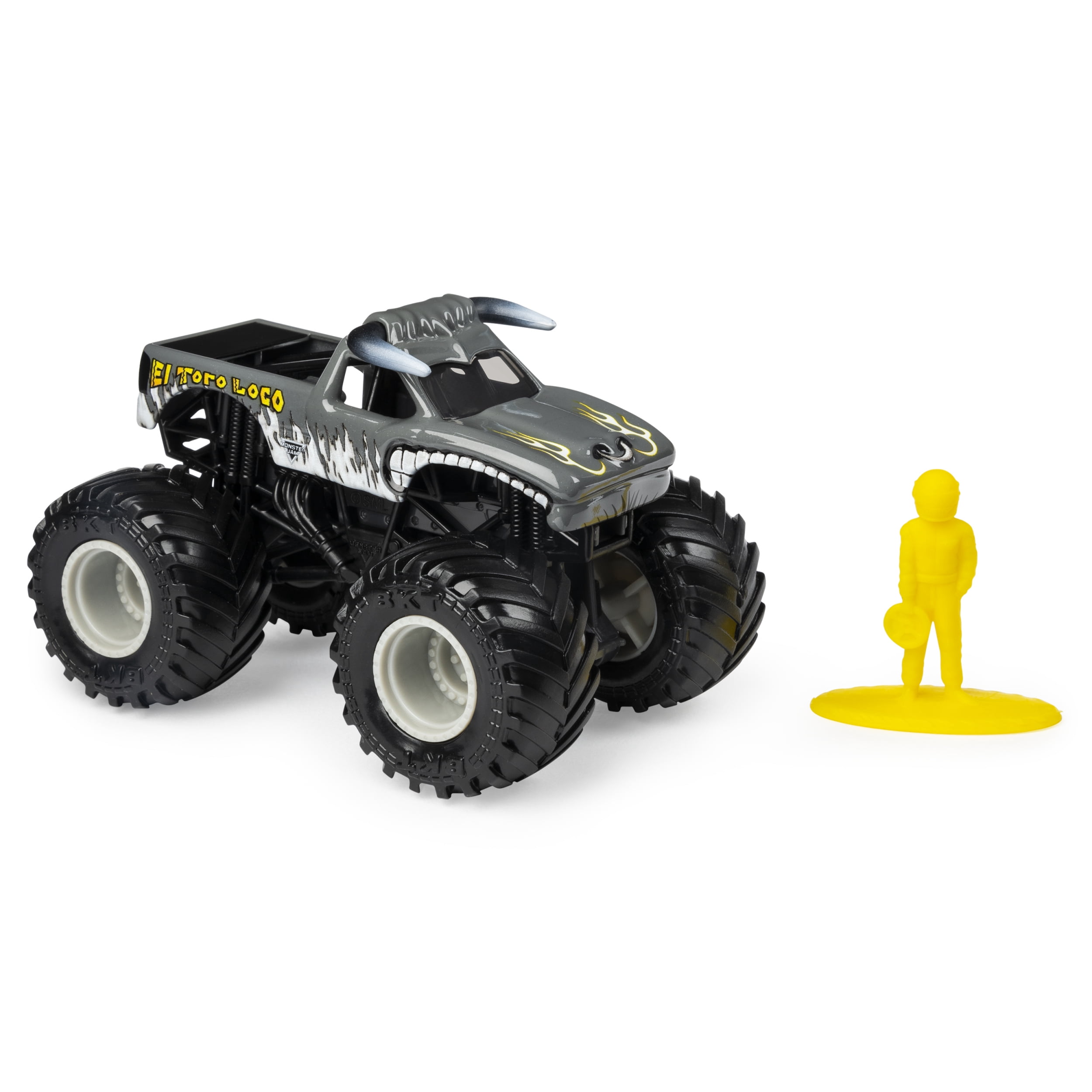 Monster Jam, Official El Toro Loco Monster Truck, Die-Cast Vehicle, Over Cast Series, 1:64 Scale