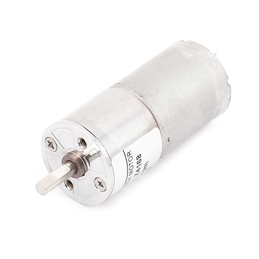 DC 12V 60RPM 4mm Dia Shaft High Torque Low Speed Cylindrical Gear Box Motor