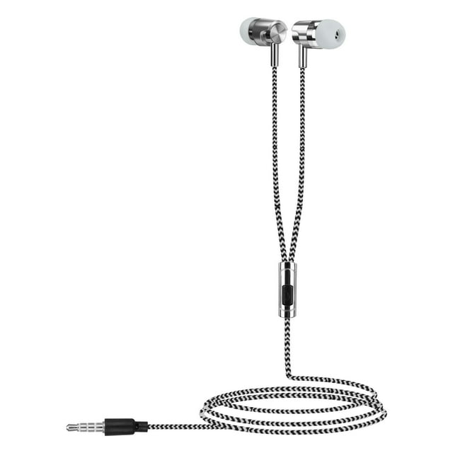 Écouteurs Intra-Auriculaires Stéréo Basses 3,5 mm avec Microphone