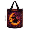 thumbnail image 3 of Halloween Glowing Trick-or-Treat Basket | Canvas Candy Bucket with Handles, Light Up Designs, 3 of 3
