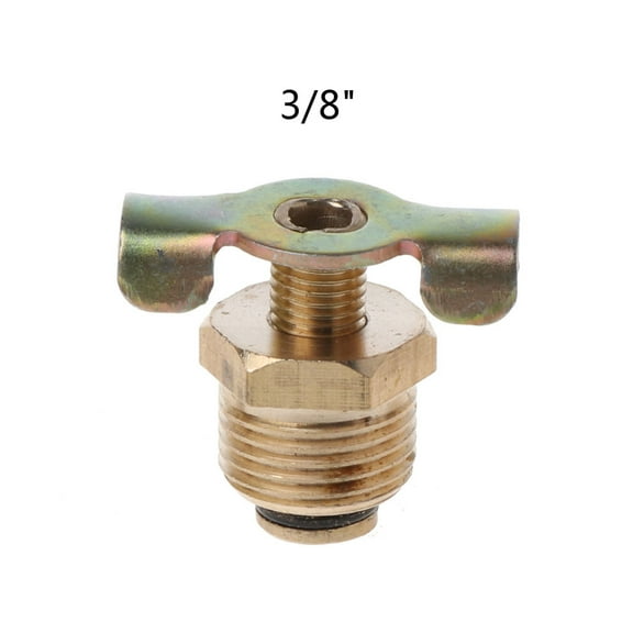 AOOOWER NPT 1/4" 3/8" 1/2'' Winged Style Drain Cock Solid Brass Water Drain for Valve for Train/Air Compressor Tanks Replacement