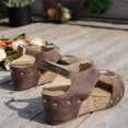 thumbnail image 4 of Domuza Orthopedic Sandals for Women Arch Support Flat Wedge Sandals Lightweight Slip on Non Slip Hiking Shoes Comfort 2026 New Foam Shoes Brown 5.5（EU-36）, 4 of 6