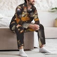 thumbnail image 7 of Picia Modern Funny Duck Pattern Men’s Long-Sleeve Sleepwear Set - Soft 2-Piece Loungewear with Pockets, Comfy PJs for Relaxing Nights-Medium, 7 of 7