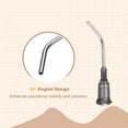 thumbnail image 4 of Agujas de dispensación anguladas Uxcell 16Ga, 25Pcs 1Pulgada Punta roma curva de 45° con bloqueo Luer para rellenar tintas líquidas, adhesivos, aceites, gris, 4 of 6