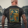 thumbnail image 2 of Orthodox Icon Jesus Walking On Water Christian T-Shirt Men's Religious Faith Graphic Tee Back Print, 2 of 2