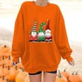 thumbnail image 2 of 2025 Clearance under $5 asdoklhq Clearance Plus Size Christmas Clothing,Women's Spring Autumn Round Neck Long Sleeve Christmas Print Sweater Top, 2 of 5