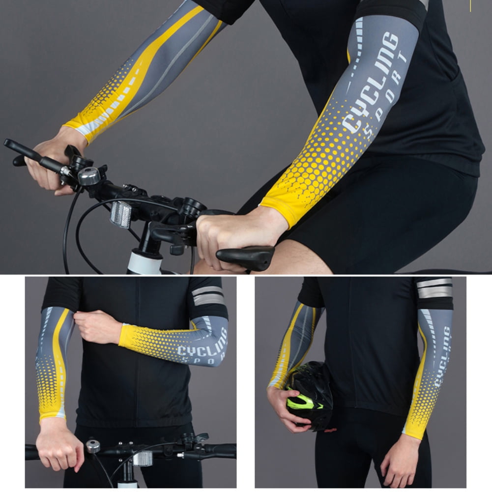 1 Pair Cooling Arm Sleeves for Men & Women, UV Protective UPF 50 Tattoo Cover Up Adult Children Polyester Sunshade Hand Elbow Protection Cover Summer Cycling Sportswear Accessories Outdoor
