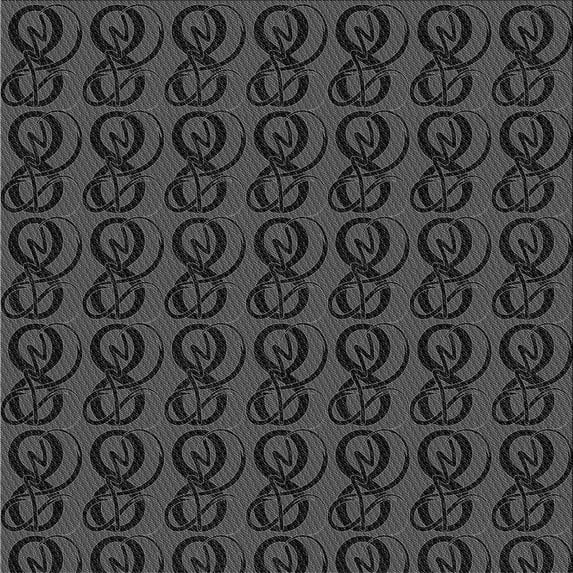 Ahgly Company Indoor Square Patterned Midnight Gray Area Rugs, 4' Square