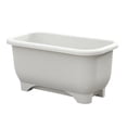 thumbnail image 1 of Colaxi Strip Flower Pot Plant Pot Decorative Plant Container Rectangular Vegetable Basin Planter Box for Outdoor Indoor White, 1 of 8