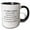 Black/White, variant on 3drose, 67 Years of Marriage 67th Wedding Anniversary in Months Days Hours, 15oz Mug