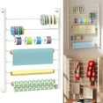 thumbnail image 5 of Ymokee 7 Tier Ribbon Holder Rack, Large Capacity Wall Mount Ribbon Rack, Metal Ribbon Organizer for Craft Room, 5 of 9