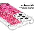 thumbnail image 4 of Compatible with Samsung Galaxy A53 5G Case Glitter Liquid Cute Clear Phone Case Floating Quicksand Shockproof Protective Bumper Silicone Soft TPU Case for Samsung Galaxy A53 5G Love Pink YB, 4 of 6