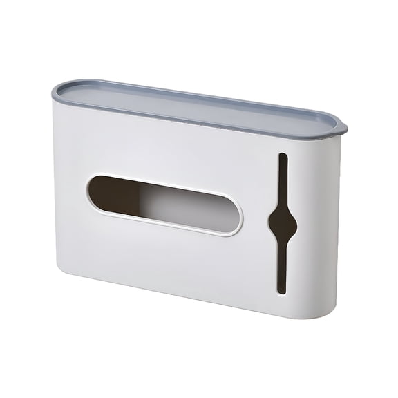 ACDANC Wall Mounted Garbage Bag Dispenser with Lid, Trash Bag Dispenser Roll Holder for Cabinet, Under Sink, Plastic Bag Roll Holder for Kitchen Trash Organizer