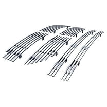 APS Premium Chrome Horizontal Billet Front Grille Grill Insert Compatible with Dodge Magnum 2005-2007 Combo N19-A28978D