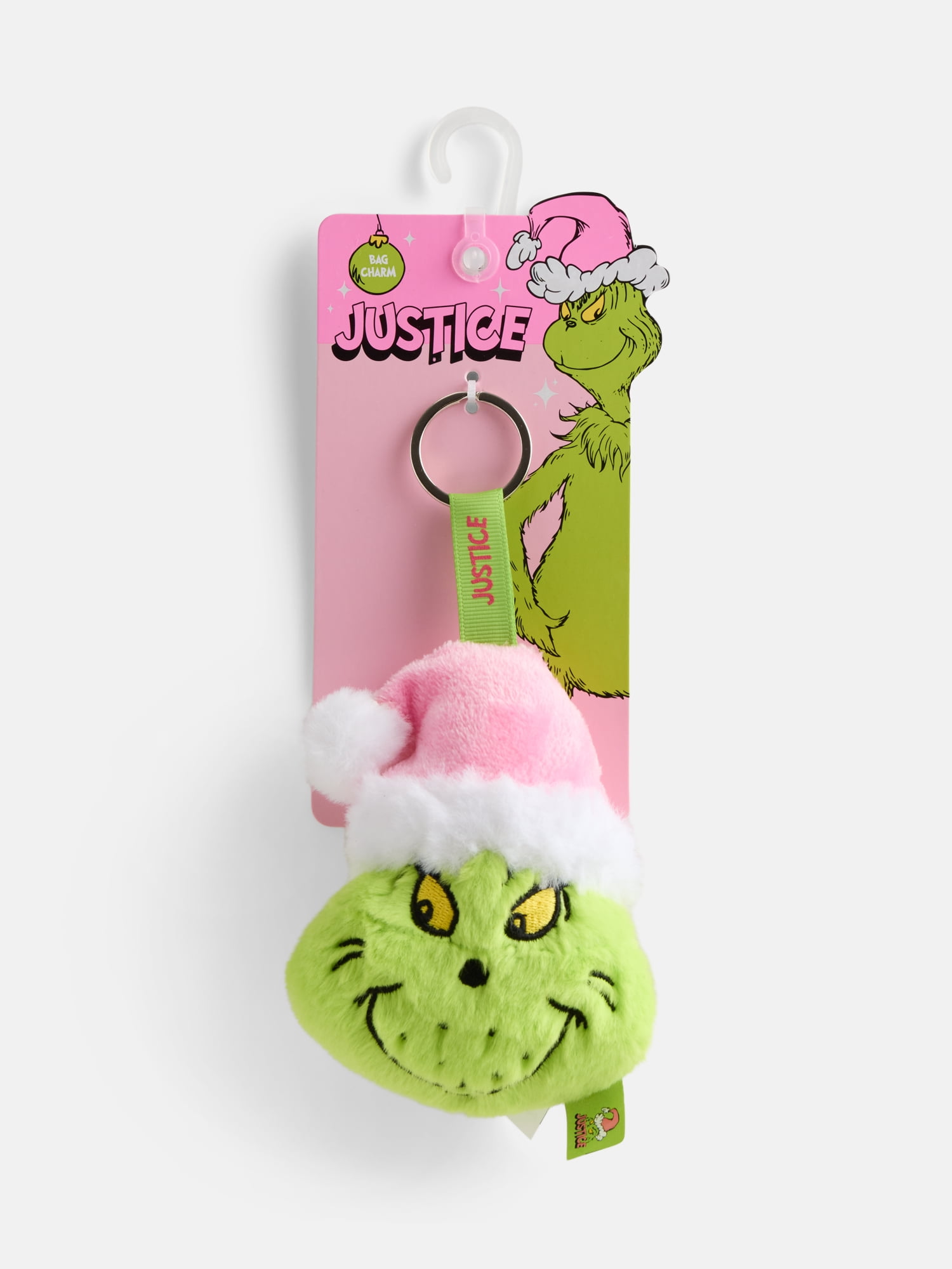 Justice Girls The Grinch Bag Charm, Green