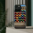 thumbnail image 3 of DistinctInk Hybrid (Acrylic / TPU) Clear Slim Fit Case for Apple iPhone 12 Pro MAX (6.7" Screen) - "Rainbow Hearts: Vibrant Graffiti on Brick", 3 of 8