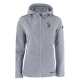 thumbnail image 2 of Women's Cutter & Buck  Gray Minnesota Golden Gophers Evoke Eco Softshell Recycled Full-Zip Hooded Jacket, 2 of 3