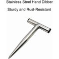 thumbnail image 3 of Stainless Steel T-Handle Bulb Planter Hollow Cone Hand Dibber for Seedling Planting (L), 3 of 6