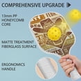thumbnail image 4 of Pickleball Paddles Set Of 1, Fiberglass Surface, West & Cowboy Print, 1 Paddle, 2 Balls & Bag, 4 of 5