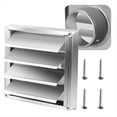 thumbnail image 1 of Cubierta de Ventilación Metálica para Secadora con Metálica, Rejilla de Ventilación Exterior de Acero Inoxidable con Rejilla de Fácil Instalación, 125 mm, 1 of 5