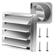 thumbnail image 1 of Cubierta de Ventilación Metálica para Secadora con Metálica, Rejilla de Ventilación Exterior de Acero Inoxidable con Rejilla de Fácil Instalación, 125 mm, 1 of 5