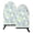 Blue White Floral, variant on Fun Fish Mouth Oven Mitts 9.5x5.7in Cotton Pot Holders Heat Resistant Grill Gloves for Kitchen BBQ Decor Colorful Cherry Pattern