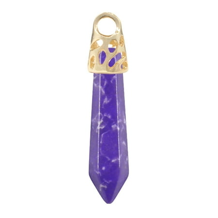 

Randolph Natural Amethyst White Powder Crystal Dongling Blue Gold Tiger Eye Stone Hexagonal Column 9 X 40 Mm Hexagonal Crystal Column