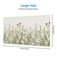 thumbnail image 3 of Balery Herbs And Wildflowers Mouse Pad ,15.8x29.5 In Large Gaming Mouse Pad Desk Mat Long Non-Slip Rubber Stitched Edges,Waterproof Mousepad Desk Mat For Gamer Office Home, 3 of 9