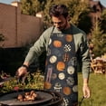 thumbnail image 3 of Pumpkins Welcome Fall Cooking Kitchen Aprons with Pocket Chemical Work Apron Waterproof Bib Apron for Couple Bride Mrs Mr Cooking Aprons for Kitchen Cool BBQ Grilling, 3 of 7