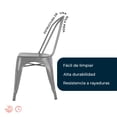 thumbnail image 4 of Mundo In Silla Gris Metalica Gante Diseño Industrial para Jardin Mundo In Industrial, 4 of 9