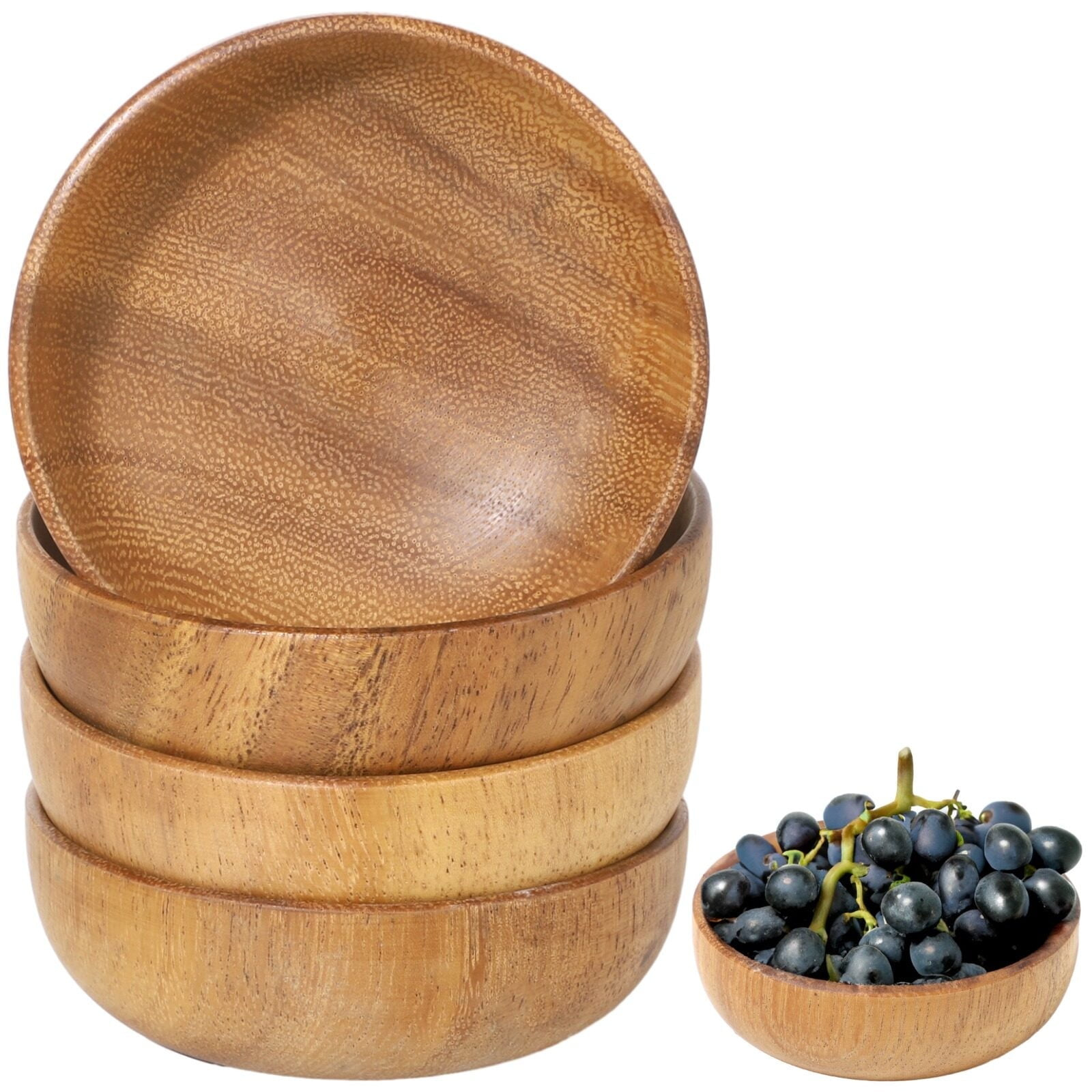 Handmade Wood Bowl – Natural Root Carved Fruit Bowl, 10-12 Inch Diameter, Serving Bowl For Snacks, Salad, Decor
