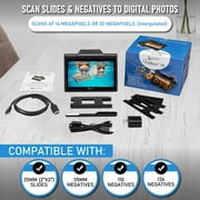 ClearClick Virtuoso 3.0 (Third Generation) 22MP Film & Slide Scanner (35mm, 110, 126) with Large 7 LCD Screen - Convert Slides and Negatives to Digital Photos