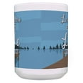 thumbnail image 3 of ThisWear Lake Themed Gifts Love You to the Lake and Back Couples Coffee Mug Set 2 Pack 15oz Mugs Cups Blue, 3 of 4