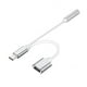 thumbnail image 1 of Dos-en-uno Tipo-c de carga de auriculares de audio al adaptador Tipo-C + adaptador de 3,5 mm adaptador, 1 of 3