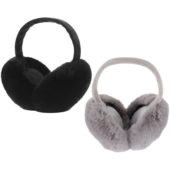 2pcs Plush Earmuff Winter Plush Ear Cover Windproof Ear Cover Winter Ear Protector