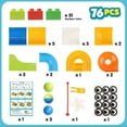 thumbnail image 5 of 76 Pcs Marble Run Building Blocks Classic Big Blocks - Ages 3+, 5 of 7