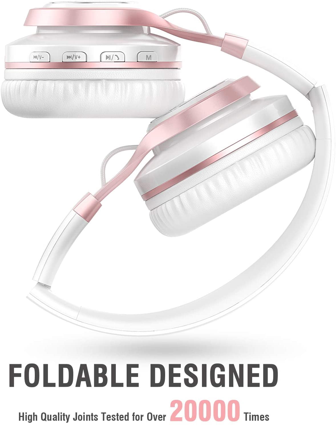 Wireless Headphones for Samsung Galaxy Tab S9 11"/Tab S9 Plus 12.4" - Foldable Headset w Mic Hands-free Earphones Earbuds Over Ear
