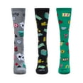 thumbnail image 3 of MeMoi You Bet You 3 Pack Gift Set Crew Socks - Womens - Female, One Size, Multi, 3 of 4